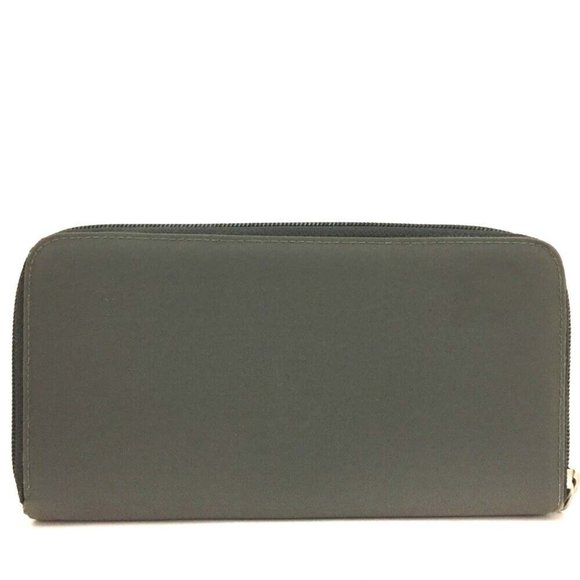 00751098# Prada Wallet Long Logo Plate Nylon Zip Around - Picture 4 of 9